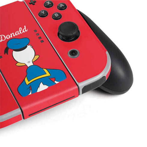 Disney Friends Donald Duck Backwards Nintendo Switch OLED (2021) Skin